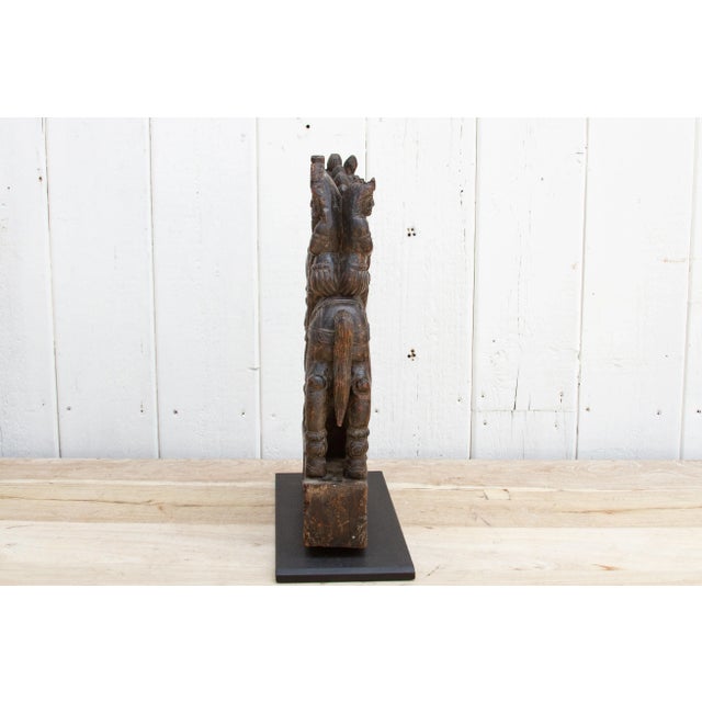 Brown 18th Century Indian Temple Statue For Sale - Image 8 of 12