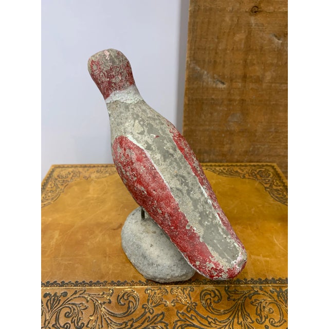 Early 20th Century Antique Handmade Concrete Bird Figure For Sale - Image 4 of 7