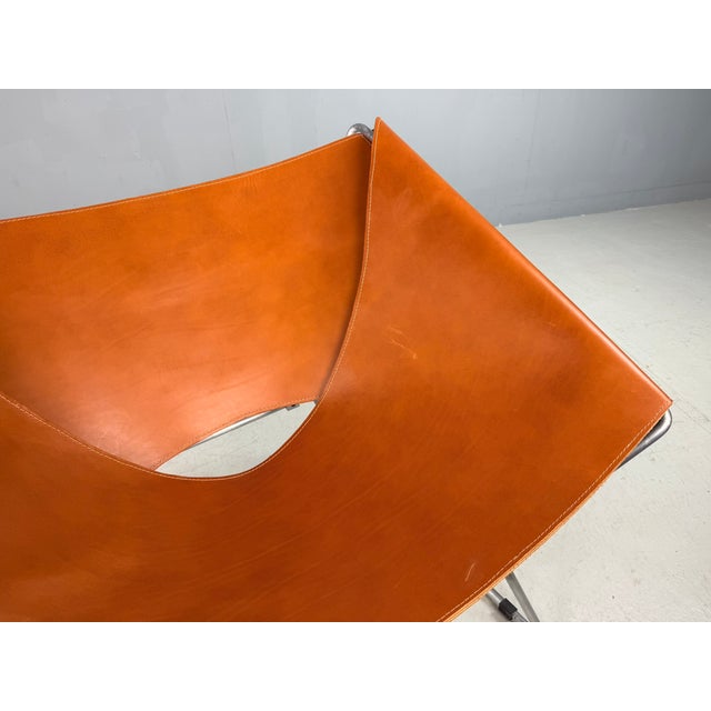 AP-14 Cognac Leather Chair by Pierre Paulin for A. Polak, 1955 For Sale - Image 13 of 18