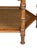 Vintage 1970s Faux Bamboo Hexagonal Side Table – Hollywood Regency Chinoiserie Glass Top & Cane Shelf For Sale - Image 6 of 6