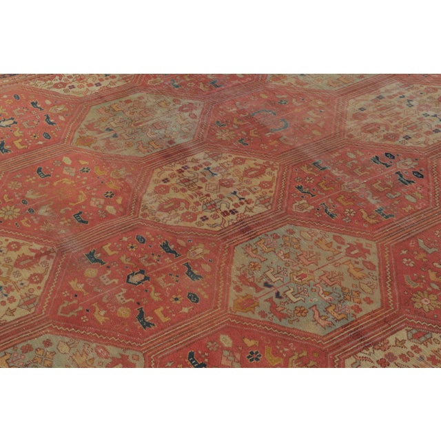 1900 - 1909 Antique Oversized Turkish Anatolian Rug With Geometric Medallions - Rug & Kilim For Sale - Image 5 of 7