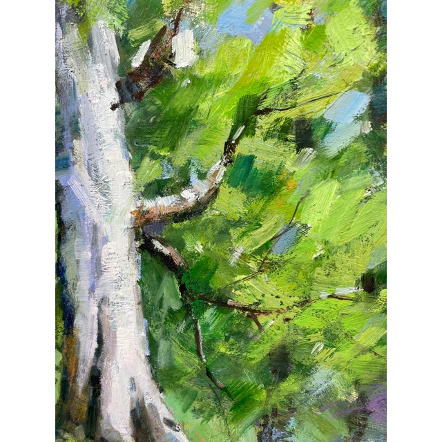 Impressionistic Landscape Original Oil Painting For Sale - Image 9 of 10
