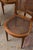 French Set of 6 | French Louis XVI Style Dining Chairs With Hand Caned Seats + Backs With Fluted Legs (C. 1920) For Sale - Image 3 of 10