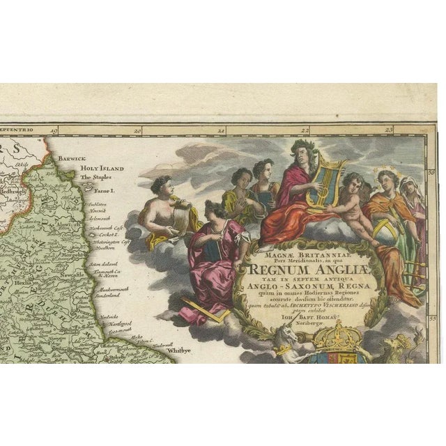Map of England by Nicolaes Visscher II, 1690 For Sale - Image 11 of 12