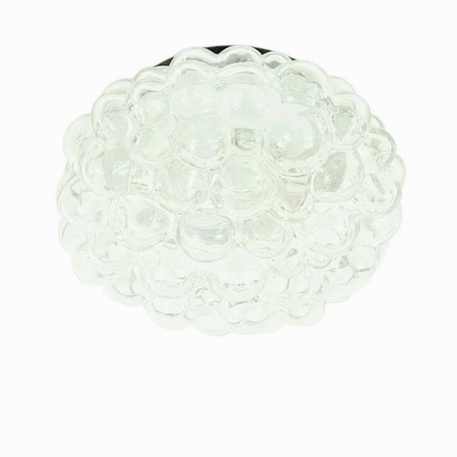 Black Mid-Century Space Age Bubble Glass Flush Mount by Helena Tynell for Limburg, Germany, 1970s For Sale - Image 8 of 8