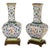 A very fine, elegant and monumental pair of antique Qing Dynasty cloisonne enamel vases from the Qianlong period...