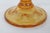 L E Smith Glass Moon and Stars Amber Pedestal Ruffle Compote Dish 5600b For Sale - Image 9 of 12