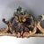 Gold Large 54" French Niccolini Louis XIV Style Polychromed Mirror Signed 20thC For Sale - Image 8 of 15