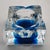 Square Ashtray in Hand-Worked Murano Glass with Ice Cube Effect, 1970s For Sale - Image 6 of 9