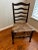 Wood Antique , Late 19th Century, English Ladder Back Chairs With Original Rush Seats. Set of 4 For Sale - Image 7 of 14