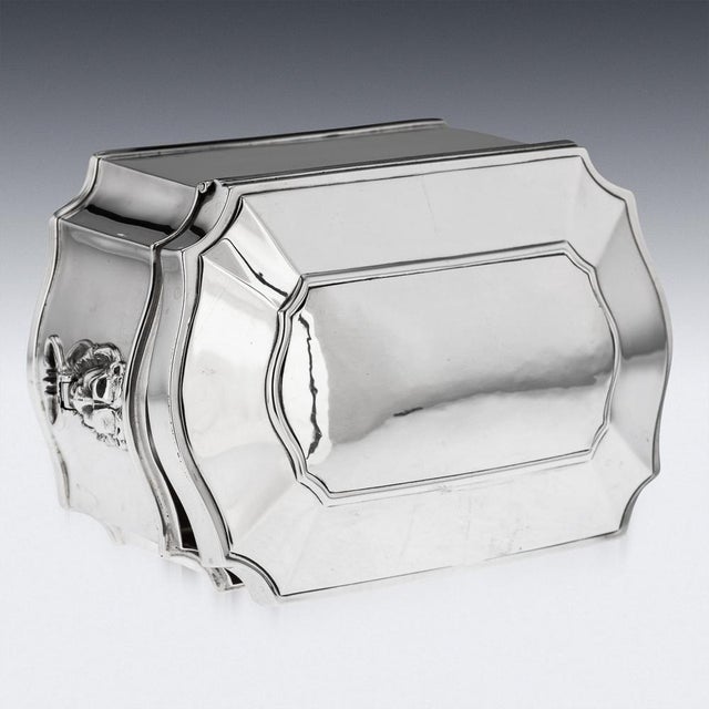 Metal 20th Century English Silver Casket, Sheffield, 1915 For Sale - Image 7 of 18