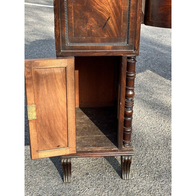 Regency Mahogany Sideboard with Wine Cooler, Drawers & Cupboards For Sale - Image 11 of 14