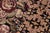 Shabby Chic Art Nouveau 1990's Floral Pak-Persian Black/Brown Wool Rug - 9'2'' X 12'2'' For Sale - Image 3 of 9