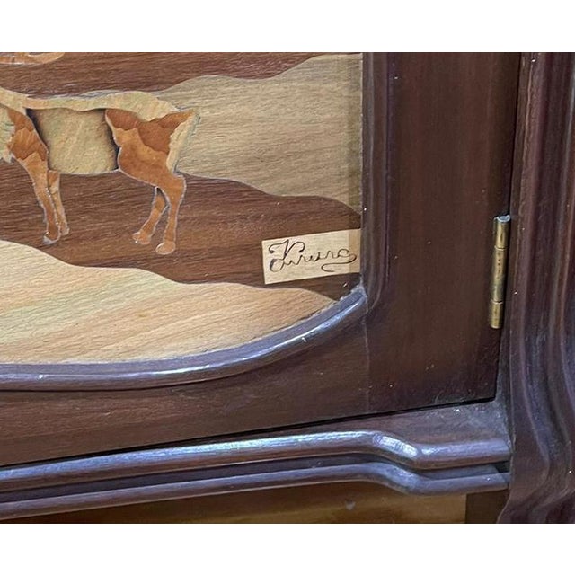 French Art Nouveau Cabinet, 1900s For Sale - Image 10 of 11