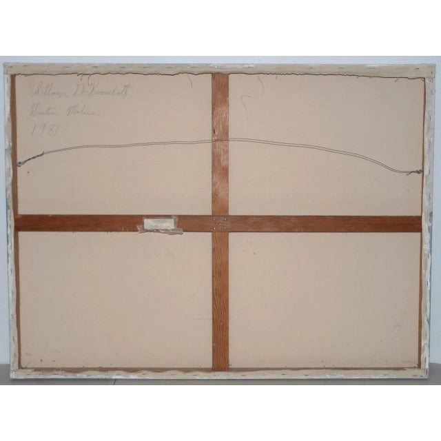 William DeKoornbolt "Wonton Malice" Original Mixed Media Abstract Painting C.1981 For Sale - Image 9 of 11