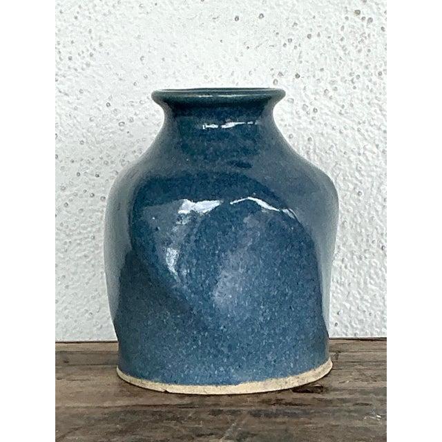 Vintage Original Studio Pottery Vase For Sale - Image 9 of 12
