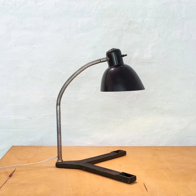 Bauhaus Vintage French Desk Lamp, 1930s For Sale - Image 3 of 13