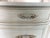 Stunning Louis XVI-style Blue Demi-Lune Painted Dresser For Sale In New York - Image 6 of 9