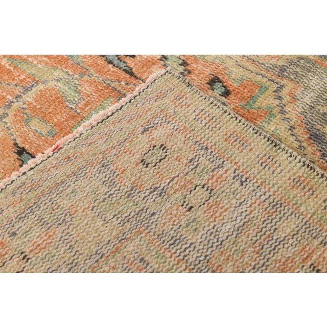 Vintage Wool Faded Rug For Sale - Image 9 of 16