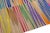 Modern Kilim Flatweave Multicolor Abstract Wool Rug For Sale - Image 10 of 11