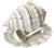Bunny Williams Home Vintage White Ceramic Conch Shell Soup Tureen With Underplate & Ladle - Set of 3 For Sale - Image 4 of 12