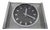 Table Clock in Acrylic Glass and Brushed Aluminum from Kienzle International, Germany, 1960s For Sale