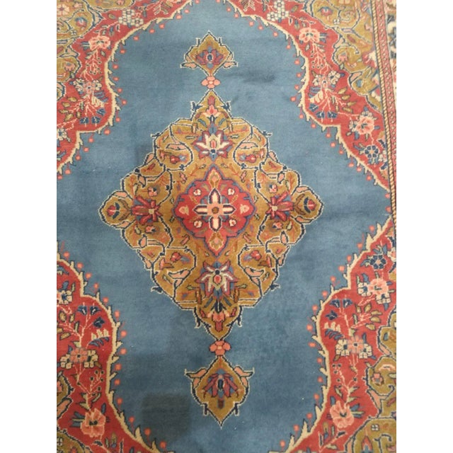 Persian 1970s Vintage Persian Sarouk Rug For Sale - Image 3 of 7