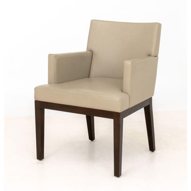 Wood Christian Liaigre Style Dining Chairs, 6 For Sale - Image 7 of 9