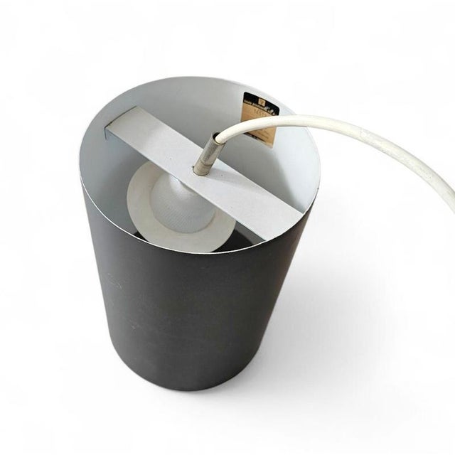 Cylinder Pendant Lamps by Eila & John Meiling for Louis Poulsen, 1967, Set of 2 For Sale - Image 9 of 10