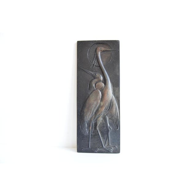 Made in Czechoslovakia I offer an exclusive relief with a heron motif, originating from the Mid-Century period. This...