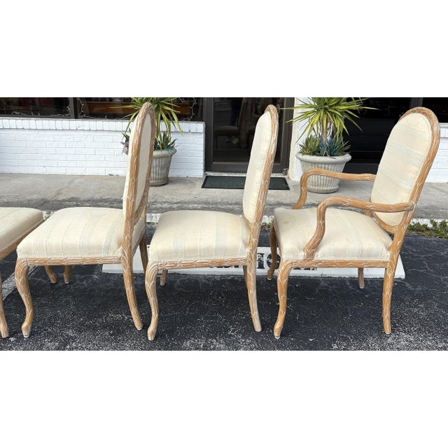 Vintage Italian Wheat Sheath Dining Chairs by Chateau d'Ax- Set of 6 For Sale - Image 15 of 18