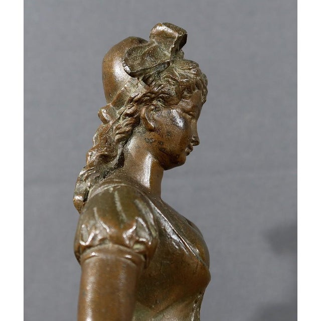La Paysanne Regula Figure after E. Rancoulet, Early 1900s For Sale - Image 9 of 14