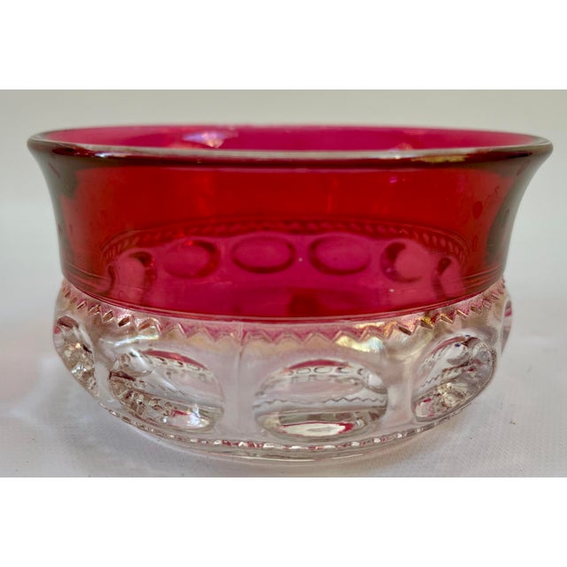 Art Deco Vintage Cranberry Red Fruit Bowls - Set of 4 For Sale - Image 9 of 9