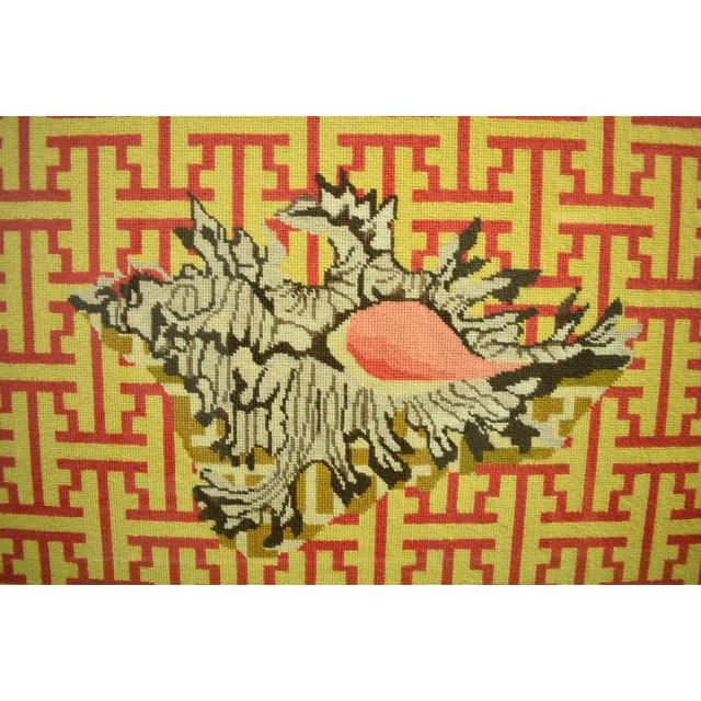White Needlepoint Seashells For Sale - Image 8 of 9