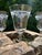 For your consideration are a set of three Fostoria Optical bowl wine glasses with a fine etched grapevine around the...