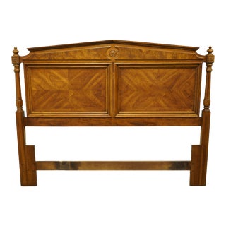Thomasville Furniture Decorum II Collection Italian Provincial Bookmatched Queen Size Headboard 18011-435 For Sale