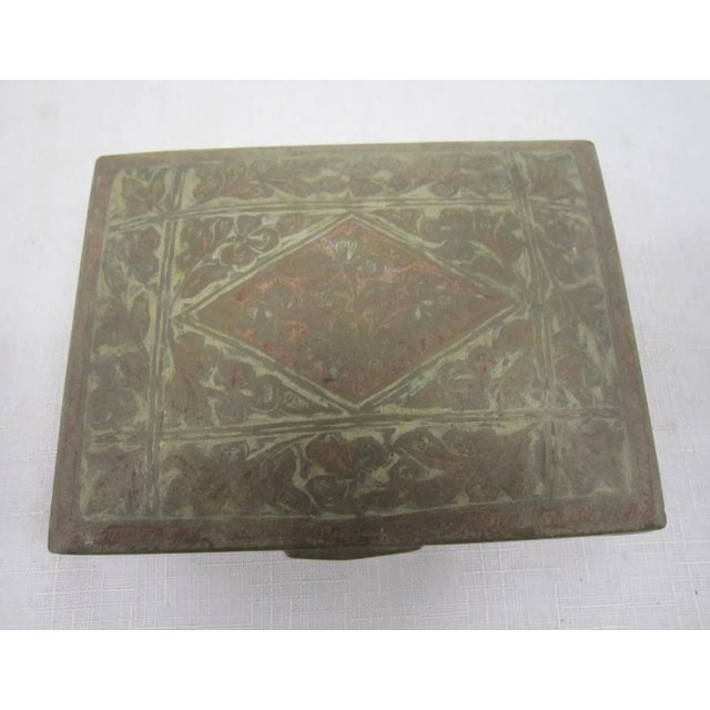 English Anglo Brass Indian Box For Sale - Image 3 of 9