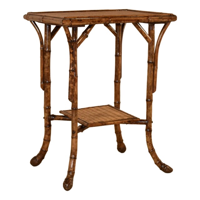 19th Century Tortoise Bamboo Side Table From France For Sale