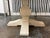 French Country Farmhouse Round Extension Dining Table + Four Chairs Set For Sale - Image 11 of 12