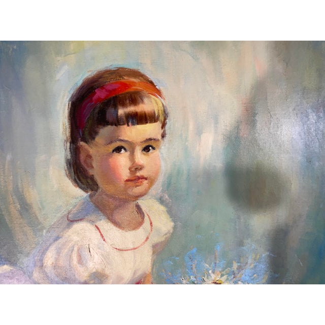 Vintage Original Oil Painting on Canvas - Signed Florida Artist K. Evans - 1970s For Sale - Image 10 of 12