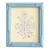 Hand-Painted Jaipuri White Floral Motif Painting. Framed For Sale