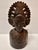 Vintage hand carved hardwood bell sculpture of a Balinese dancer's head. Head is adorned with an ornate ceremonial...