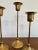 1980s Art Deco Revival Brass Candlesticks - Set of 3 For Sale - Image 6 of 8