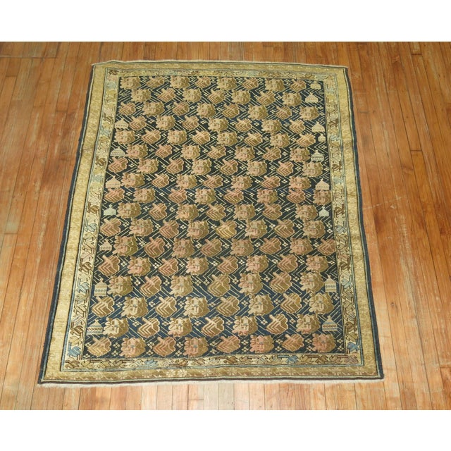 Antique Caucasian Kuba Rug - 4'4" x 5'4" For Sale In New York - Image 6 of 6