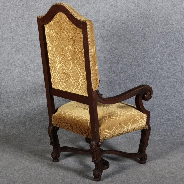 Antique Baroque Chair in Oak, 1800 For Sale - Image 15 of 18