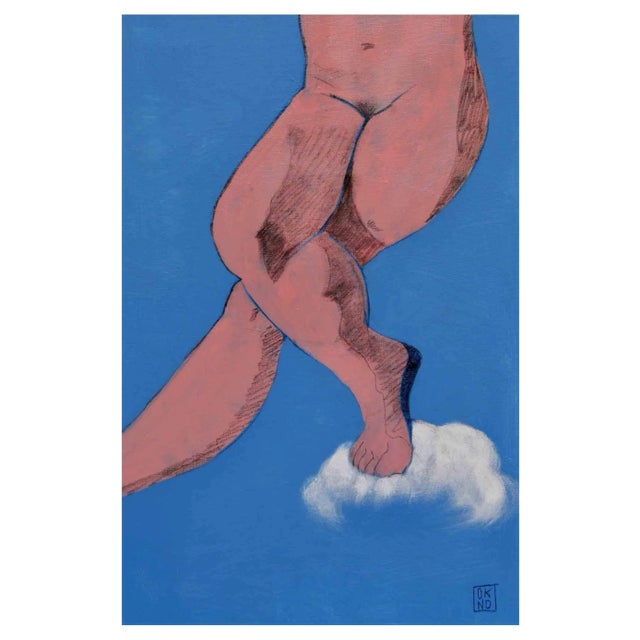 Valeriya Shebelnichenko, It's Over, Acrylic & Charcoal on Canvas, 2023 For Sale