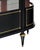 French Louis XVI Style Ebonized Curved Glass Vitrine Display Cabinet, Circa 1900 For Sale In Austin - Image 6 of 9