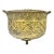 Vintage Embossed Brass Cachepot Planter – Hollywood Regency Brass Planter For Sale