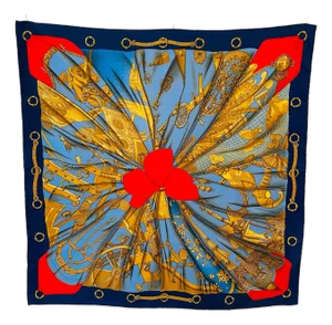Hermès Soleil De Soie Silk Scarf Latham Caty 1995