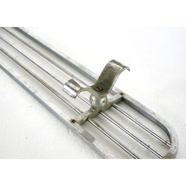 Metal Vintage European Oblong Brass Bakery Trivet For Sale - Image 7 of 13